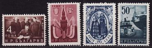 Болгария _, 1950, Договор о дружбе СССР-Болгария, 4 марки